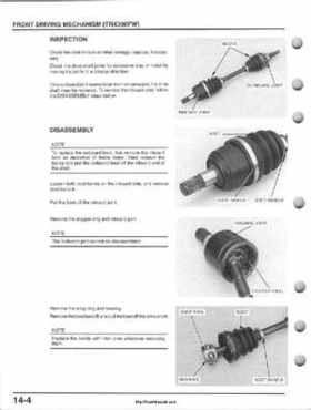 1995-2000 Honda FourTrax 300 300FW TRX300 TRX300FW TRX service manual., Page 255
