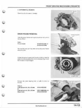 1995-2000 Honda FourTrax 300 300FW TRX300 TRX300FW TRX service manual., Page 264
