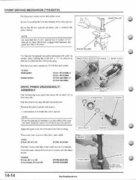 1995-2000 Honda FourTrax 300 300FW TRX300 TRX300FW TRX service manual., Page 265