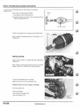 1995-2000 Honda FourTrax 300 300FW TRX300 TRX300FW TRX service manual., Page 275