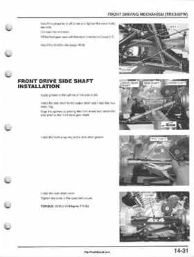 1995-2000 Honda FourTrax 300 300FW TRX300 TRX300FW TRX service manual., Page 282