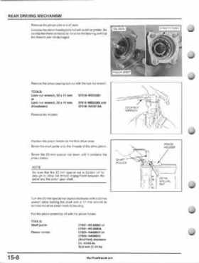 1995-2000 Honda FourTrax 300 300FW TRX300 TRX300FW TRX service manual., Page 291