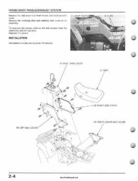 1995-2003 Honda Foreman TRX400FW TRX400 TRX 400 400FW Service Manual, Page 34