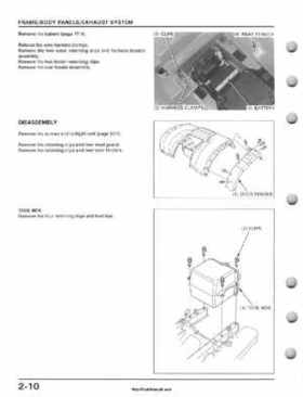 1995-2003 Honda Foreman TRX400FW TRX400 TRX 400 400FW Service Manual, Page 40
