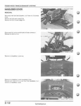1995-2003 Honda Foreman TRX400FW TRX400 TRX 400 400FW Service Manual, Page 42