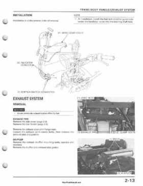 1995-2003 Honda Foreman TRX400FW TRX400 TRX 400 400FW Service Manual, Page 43