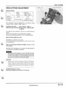 1995-2003 Honda Foreman TRX400FW TRX400 TRX 400 400FW Service Manual, Page 97