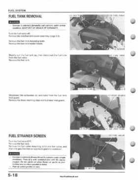 1995-2003 Honda Foreman TRX400FW TRX400 TRX 400 400FW Service Manual, Page 98