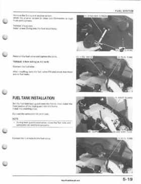 1995-2003 Honda Foreman TRX400FW TRX400 TRX 400 400FW Service Manual, Page 99