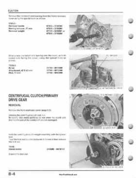 1995-2003 Honda Foreman TRX400FW TRX400 TRX 400 400FW Service Manual, Page 142