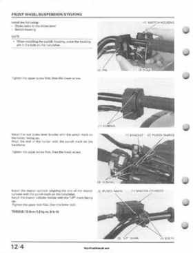1995-2003 Honda Foreman TRX400FW TRX400 TRX 400 400FW Service Manual, Page 206