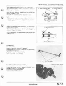 1995-2003 Honda Foreman TRX400FW TRX400 TRX 400 400FW Service Manual, Page 215