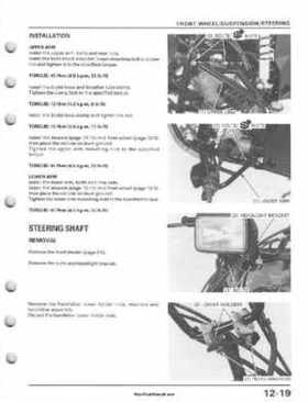 1995-2003 Honda Foreman TRX400FW TRX400 TRX 400 400FW Service Manual, Page 221
