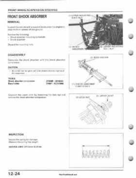 1995-2003 Honda Foreman TRX400FW TRX400 TRX 400 400FW Service Manual, Page 226