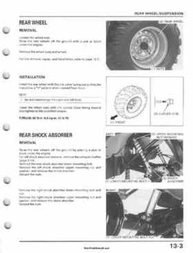 1995-2003 Honda Foreman TRX400FW TRX400 TRX 400 400FW Service Manual, Page 233