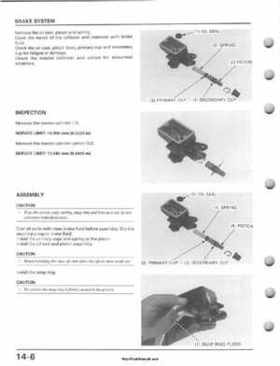1995-2003 Honda Foreman TRX400FW TRX400 TRX 400 400FW Service Manual, Page 248
