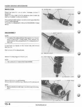 1995-2003 Honda Foreman TRX400FW TRX400 TRX 400 400FW Service Manual, Page 272