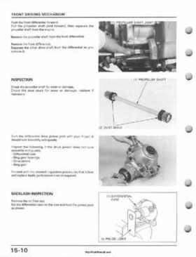 1995-2003 Honda Foreman TRX400FW TRX400 TRX 400 400FW Service Manual, Page 278