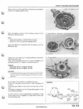 1995-2003 Honda Foreman TRX400FW TRX400 TRX 400 400FW Service Manual, Page 281