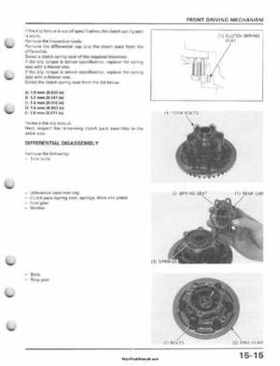 1995-2003 Honda Foreman TRX400FW TRX400 TRX 400 400FW Service Manual, Page 283