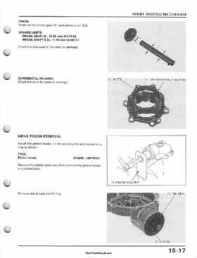 1995-2003 Honda Foreman TRX400FW TRX400 TRX 400 400FW Service Manual, Page 285