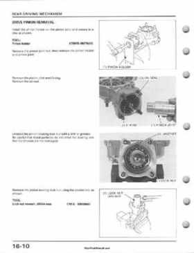 1995-2003 Honda Foreman TRX400FW TRX400 TRX 400 400FW Service Manual, Page 306
