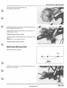 1995-2003 Honda Foreman TRX400FW TRX400 TRX 400 400FW Service Manual, Page 313