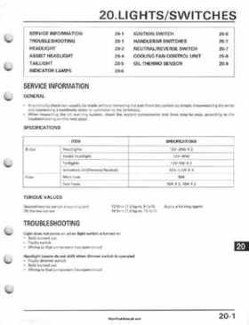 1995-2003 Honda Foreman TRX400FW TRX400 TRX 400 400FW Service Manual, Page 349
