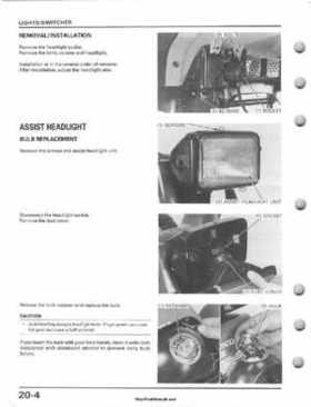 1995-2003 Honda Foreman TRX400FW TRX400 TRX 400 400FW Service Manual, Page 352
