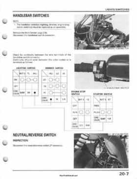 1995-2003 Honda Foreman TRX400FW TRX400 TRX 400 400FW Service Manual, Page 355