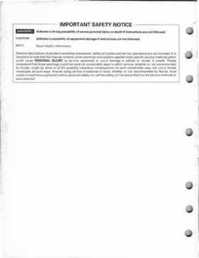 1997-2001 Honda TRX250 Fourtrax Recon Service Manual, Page 2