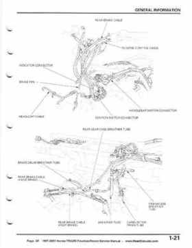 1997-2001 Honda TRX250 Fourtrax Recon Service Manual, Page 25