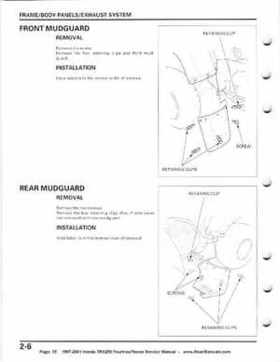 1997-2001 Honda TRX250 Fourtrax Recon Service Manual, Page 35