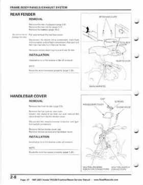 1997-2001 Honda TRX250 Fourtrax Recon Service Manual, Page 37