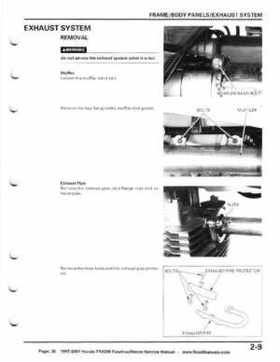 1997-2001 Honda TRX250 Fourtrax Recon Service Manual, Page 38