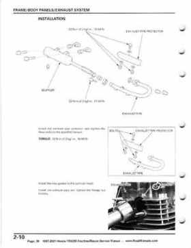 1997-2001 Honda TRX250 Fourtrax Recon Service Manual, Page 39