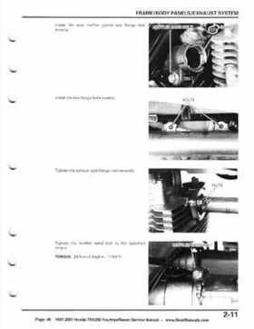 1997-2001 Honda TRX250 Fourtrax Recon Service Manual, Page 40