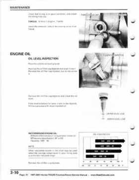 1997-2001 Honda TRX250 Fourtrax Recon Service Manual, Page 51