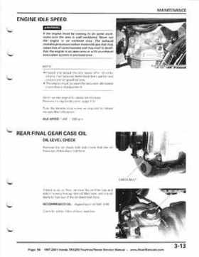 1997-2001 Honda TRX250 Fourtrax Recon Service Manual, Page 54