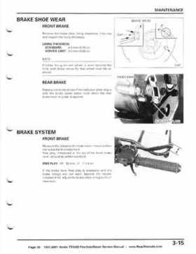 1997-2001 Honda TRX250 Fourtrax Recon Service Manual, Page 56