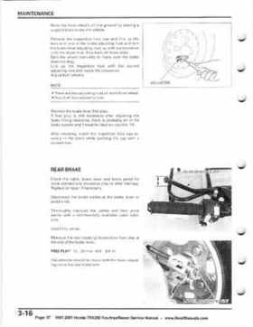 1997-2001 Honda TRX250 Fourtrax Recon Service Manual, Page 57