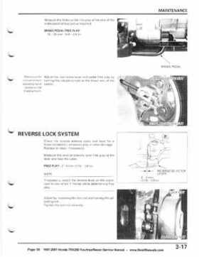 1997-2001 Honda TRX250 Fourtrax Recon Service Manual, Page 58