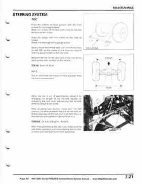 1997-2001 Honda TRX250 Fourtrax Recon Service Manual, Page 62