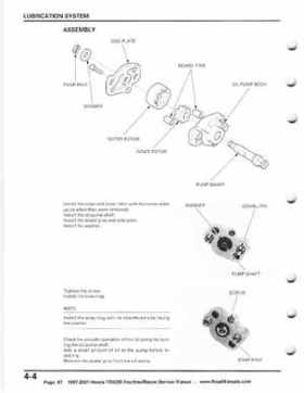 1997-2001 Honda TRX250 Fourtrax Recon Service Manual, Page 67