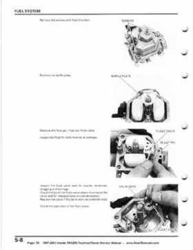 1997-2001 Honda TRX250 Fourtrax Recon Service Manual, Page 78
