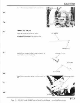 1997-2001 Honda TRX250 Fourtrax Recon Service Manual, Page 83