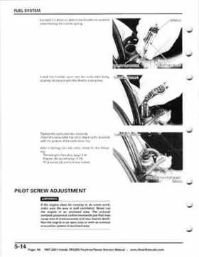 1997-2001 Honda TRX250 Fourtrax Recon Service Manual, Page 84