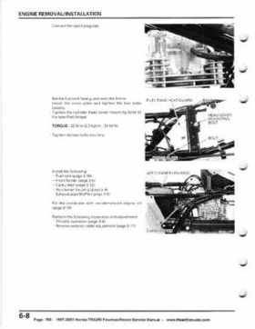 1997-2001 Honda TRX250 Fourtrax Recon Service Manual, Page 100