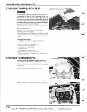 1997-2001 Honda TRX250 Fourtrax Recon Service Manual, Page 106
