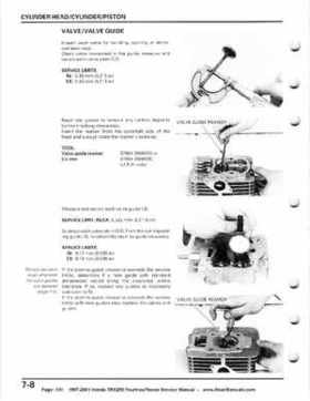1997-2001 Honda TRX250 Fourtrax Recon Service Manual, Page 110